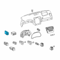 OEM 1998 Lexus ES300 Switch Assy, Luggage Door Opening Diagram - 84840-33050