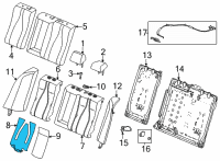 OEM 2022 Acura TLX Heater, Right Rear Diagram - 82124-TGV-A81