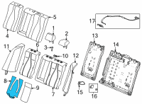 OEM 2021 Acura TLX Heater, Right Rear Diagram - 82124-TGV-A81