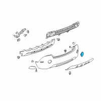 OEM 2009 Saturn Vue Reflector Diagram - 96673825