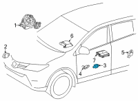 OEM 2022 Lexus UX250h Sensor, Pressure Sid Diagram - 8983A-52011