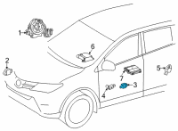 OEM Lexus NX350 Sensor, Pressure Sid Diagram - 8983A-52011