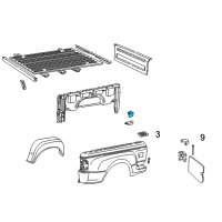 OEM 2003 Ford Ranger Side Panel Bracket Diagram - F37Z-83200L53-A