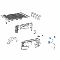 OEM Ford Fuel Door Spring Diagram - F37Z-99405A24-A