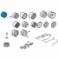 OEM 2005 Honda Accord Disk, Aluminum Wheel (16X6 1/2Jj) (Hitachi) Diagram - 42700-SDB-A11