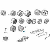 OEM 2006 Honda Accord Cap Assembly, Center (17") Diagram - 08W17-SDB-1B0R1