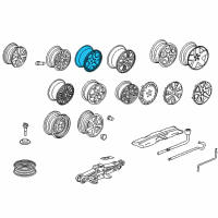 OEM 2000 Honda Accord Wheel, Chrome (16"Multi Spoke) Diagram - 08W16-S82-100F