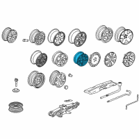 OEM 2005 Honda Accord 17-Inch EP-R5 Alloy Wheels Diagram - 08W17-SDB-101E