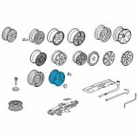 OEM 2005 Honda Accord Disk, Aluminum Wheel (16X6 1/2Jj) (Enkei) Diagram - 42700-SDA-A11