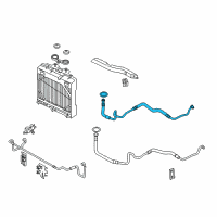 OEM 2011 BMW 550i GT Oil Cooling Pipe Inlet Diagram - 17-22-7-590-613