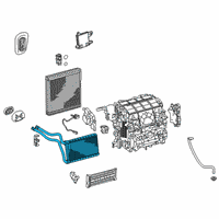 OEM 2021 Toyota Prius Heater Core Diagram - 87107-47080