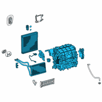 OEM 2021 Toyota Corolla AC & Heater Assembly Diagram - 87050-12871