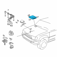 OEM 1996 Toyota 4Runner Tccs Reman Computer Diagram - 89661-3D210-84