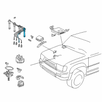 OEM 1996 Toyota 4Runner Plug Wire Diagram - 90919-15387