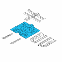 OEM 2012 Hyundai Sonata Panel Assembly-Center Floor Diagram - 65110-4R000