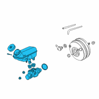 OEM Dodge Brake Master Cylinder Diagram - 4877805AH