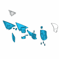 OEM 2022 Acura ILX Set Passenger Side Diagram - 76208-TV9-A12