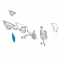 OEM 2014 Acura ILX Mirror, Passenger Side (Heated) Diagram - 76203-TX6-A01