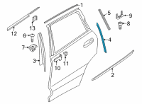 OEM 2022 BMW X6 TRIM WINDOW GUIDE RAIL REAR Diagram - 51-35-7-437-791