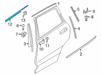 OEM 2021 BMW X6 WINDOW WELL SEAL, INNER, DOO Diagram - 51-35-7-437-783