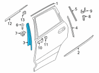 OEM BMW X6 FINISHER WINDOW FRAME B-PILL Diagram - 51-35-7-446-211