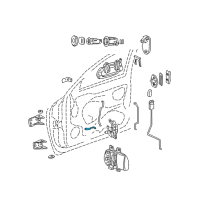 OEM 1999 Dodge Durango Link Rear Door Inside REMO Diagram - 55256908