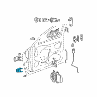 OEM 2000 Dodge Durango Rear Door Upper Hinge Diagram - 55256492AB