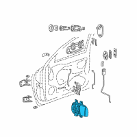 OEM 1998 Dodge Durango Handle-Door Interior Diagram - RZ12DX9AA