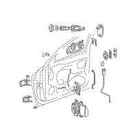 OEM 1998 Dodge Durango Door Latch Cable Diagram - 55256332