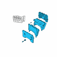 OEM 1997 Jeep Wrangler Instrument Cluster Diagram - 56009170AB