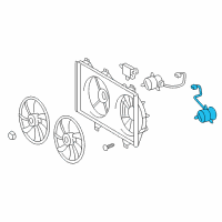 OEM 2009 Toyota Camry Fan Motor Diagram - 16363-31080