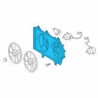 OEM 2013 Lexus ES350 Shroud, Fan Diagram - 16711-31540