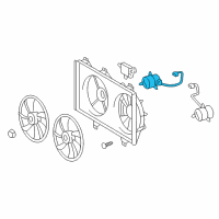 OEM 2018 Lexus ES350 Motor, Cooling Fan Diagram - 16363-31090