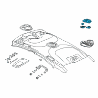 OEM 2015 Dodge Dart Lamp-Dome Diagram - 5MW35HDAAC