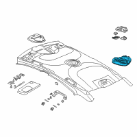 OEM 2014 Dodge Dart Console-Overhead Diagram - 5MW39HDAAB