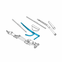 OEM 2008 BMW 650i WIPER ARM RIGHT Diagram - 61-61-9-449-958