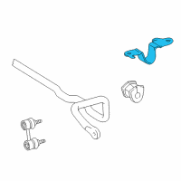 OEM 2000 Toyota Corolla Stabilizer Bar Bracket Diagram - 48824-12140