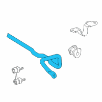 OEM 2001 Toyota Corolla Stabilizer Bar Diagram - 48811-02030