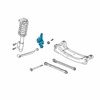 OEM 1998 Oldsmobile Cutlass Knuckle, Rear Suspension Diagram - 18060626