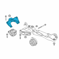 OEM BMW 440i xDrive Gran Coupe Left Engine Supporting Bracket Diagram - 22-11-6-859-019