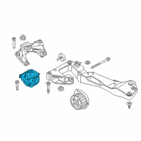 OEM 2017 BMW 440i xDrive Gran Coupe Engine Mount Right Diagram - 22-11-6-861-406