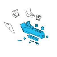 OEM 2020 Chevrolet Trax Center Console Diagram - 42723102