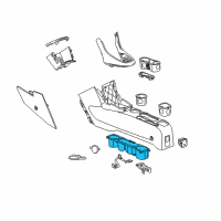 OEM Chevrolet Trax Cup Holder Diagram - 42625685