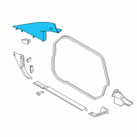 OEM 2019 BMW i3 Cover, Column A Left Diagram - 51-43-7-275-667