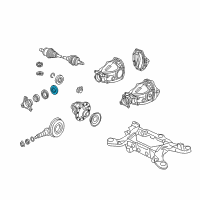OEM 2005 Chrysler Crossfire Bearing-Drive Pinion Diagram - 52111439AB