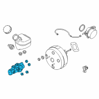 OEM 2020 Ford Transit-150 Master Cylinder Diagram - CK4Z-2140-A