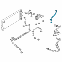 OEM 2017 Ford Special Service Police Sedan Cooler Pipe Diagram - CT4Z-7A030-A