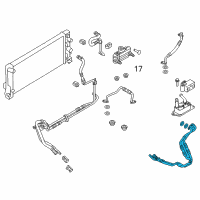 OEM 2012 Ford Edge Cooler Line Diagram - CT4Z-7R081-B