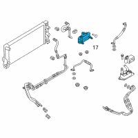 OEM 2012 Ford Edge Auxiliary Cooler Diagram - CT4Z-7A095-B