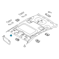 OEM 2015 Hyundai Equus Retainer-Sunvisor Diagram - 85235-4D300-TX